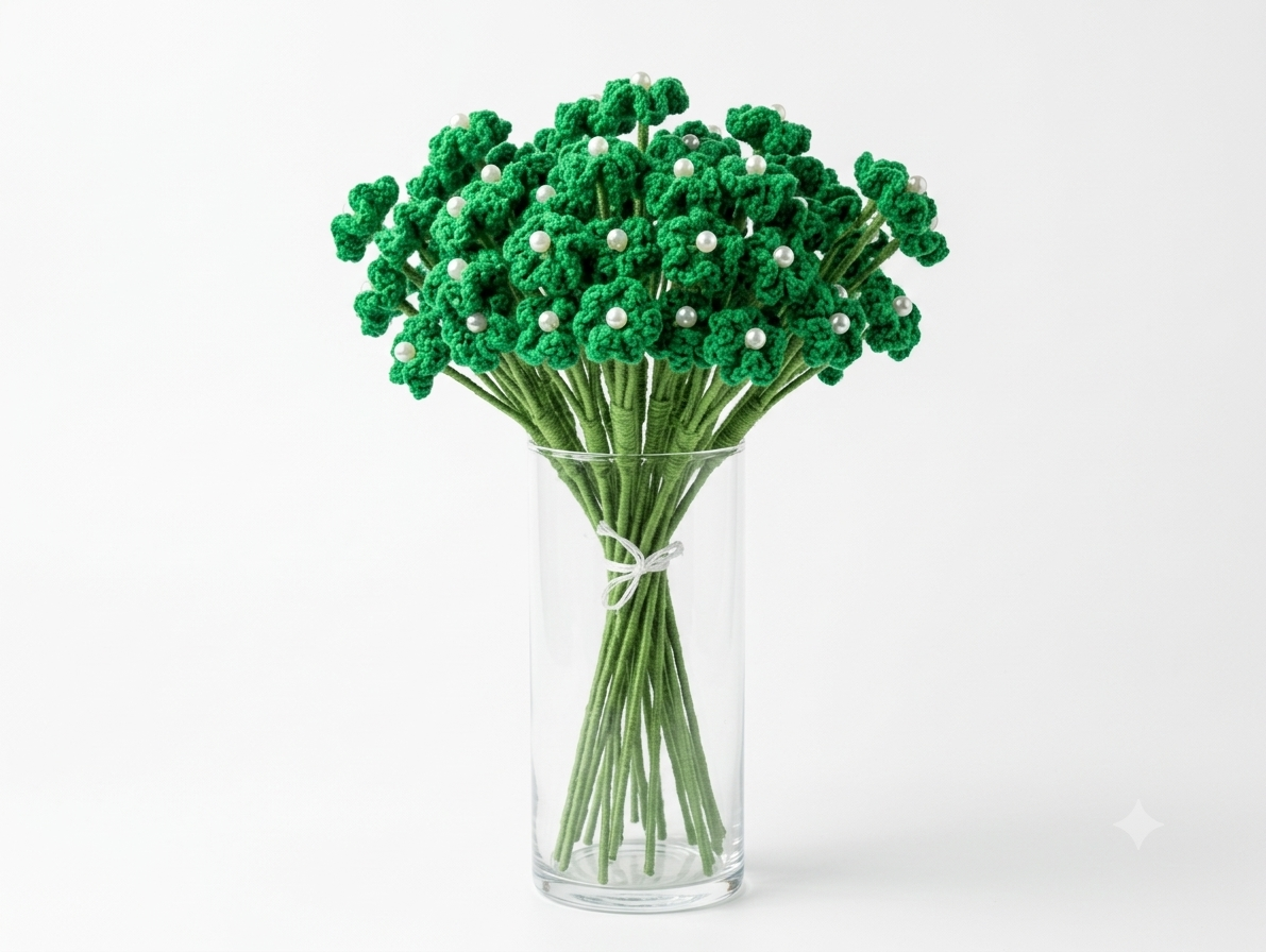 Artificial Baby's Breath Filler Flowers - Purple (Bunch)