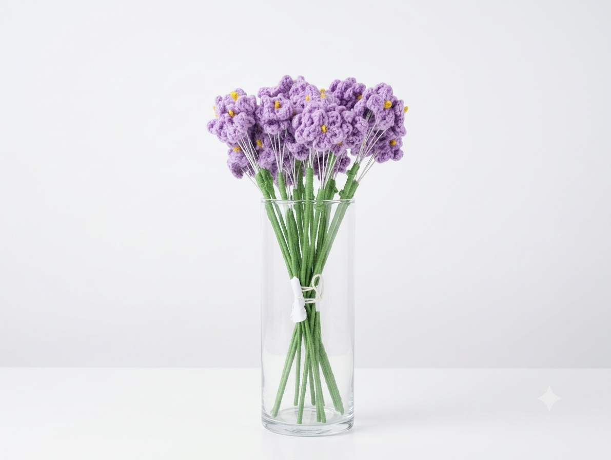 Artificial Baby's Breath Filler Flowers - Purple (Bunch)