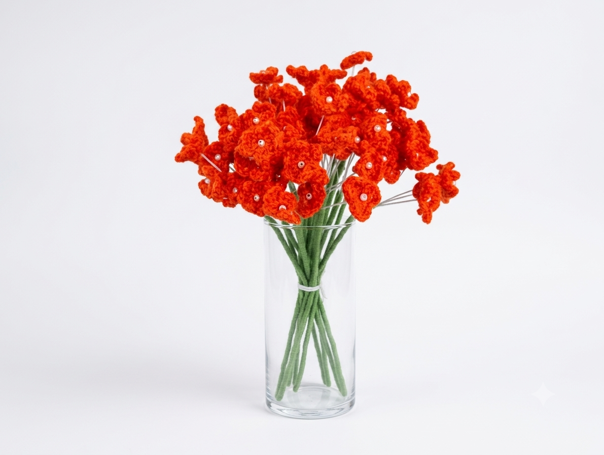 Artificial Baby's Breath Filler Flowers - Purple (Bunch)