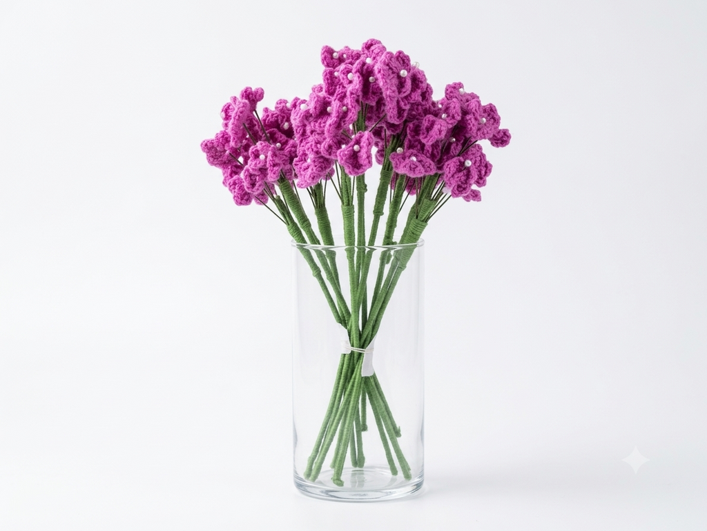 Artificial Baby's Breath Filler Flowers - Purple (Bunch)