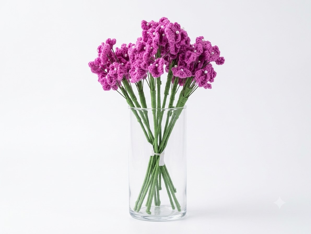 Artificial Baby's Breath Filler Flowers - Purple (Bunch)