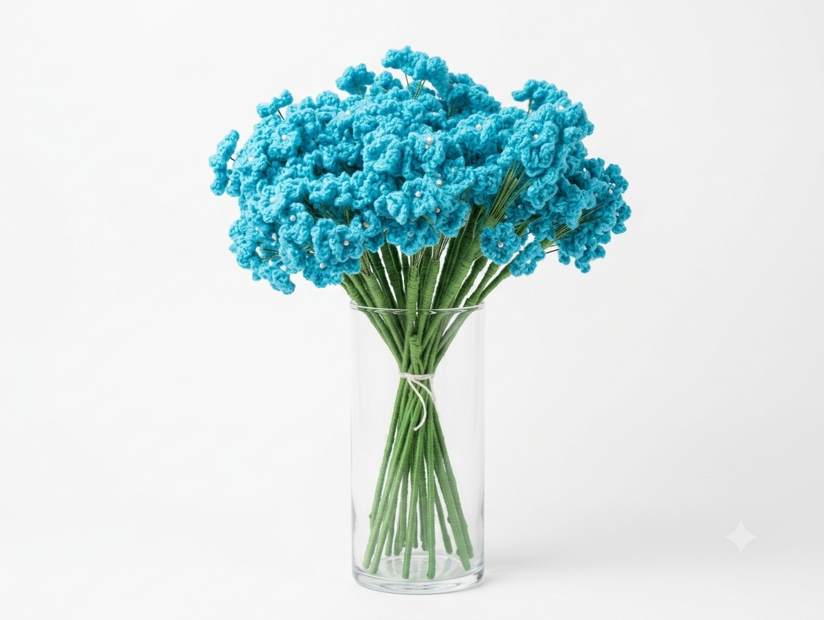 Artificial Baby's Breath Filler Flowers - Purple (Bunch)